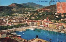 FRANCE - Nice (A M) - Vue De L'intérieure Du Port - Bateaux - Le Port - Vue Sur La Ville - Carte Postale Ancienne - Schiffahrt - Hafen