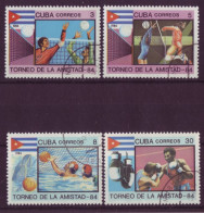 Amérique - Cuba - Torneo De La Amistad 84 - 4 Timbres Différents - 6992 - Otros & Sin Clasificación