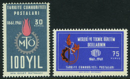 Türkiye 1961 Mi 1823-1824 MNH 100th Year Of The Thecnical And Profesionnal Schools - Ungebraucht