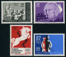 Türkiye 1960 Mi 1794-1797 MNH Revolution - Ungebraucht