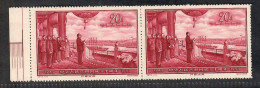 China 1959 1V Mao Proclaiming  Republic  Marginal Horiz. Pair MNH - Ungebraucht