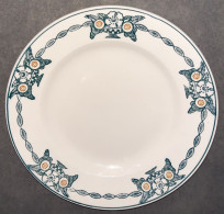 1 Assiette Plate Des Grands établissements Céramiques De ST AMAND, Modèle 6525,  Sans Numéro De Série (rare), - Piatti