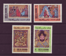 Asie - Ras-el-Khaima - Estampes - 4 Timbres Différents - 7011 - Ras Al-Khaima