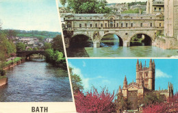 ROYAUME-UNI - Angleterre - Bath - The River Avon - Pulteney Bridge - The Abbey - Carte Postale - Bath