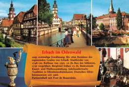 1 AK Germany / Hessen * Chronikkarte Der Stadt Erbach Im Odenwald - Die Stadt Der Elfenbeinschnitzer * - Erbach