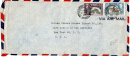 L77252 - Trinidad & Tobago - 1948 - 12c KGVI MiF A LpBf PORT OF SPAIN -> New York, NY (USA) - Trindad & Tobago (...-1961)