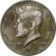 États-Unis, Half Dollar, Kennedy Half Dollar, 1968, U.S. Mint, Argent, TTB - 1964-…: Kennedy