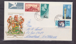 South West Africa 1971 10th Anniversary Of The Republic And Antarctic Treaty FDC Nr. 3  RARE OKAHANDJA Cancellation - Traité Sur L'Antarctique