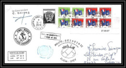 2986 ANTARCTIC Terres Australes TAAF Lettre Cover Dufresne 2 Signé Signed MD 175 31/1/2010 N°496 COIN DATE - Antarctische Expedities