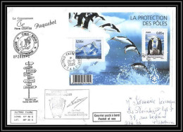 2918 Helilagon Terres Australes TAAF Lettre Dufresne 2 Signé Signed OP 2009/2 Crozet France YT 4350/4351 28/8/2009 - Hubschrauber