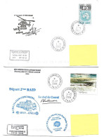 PO - 47 - 4 Plis Terre Adélie Avec Cachets Illustrés - Covers & Documents