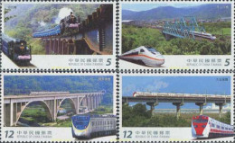 579818 MNH CHINA. FORMOSA-TAIWAN 2017 PUENTES Y TRENES - Unused Stamps