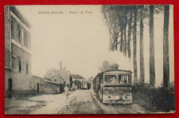 CPA Neuve-Eglise Nieuwkerke, Heuvelland. Station Du Train. - Heuvelland