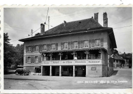 VD - BEGNINS Hôtel De L'Ecu Vaudois - Metzger Lausanne -19.02.1951 - V. SUMI Chef De Cuisine - Vieille Voiture Plaque VD - Begnins