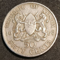 KENYA - 50 CENTS 1969 - Jomo Kenyatta - Avec Légende - KM 13 - Kenia