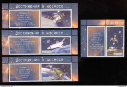 Label Transnistria 2022 Achievements In Space 4v** MNH - Vignettes De Fantaisie
