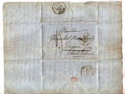 TB 4757 - 1839 - LAC - Lettre Commerciale - M. André CHARVET à LYON Pour DIGOIN Via MACON - 1801-1848: Voorlopers XIX