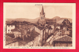 F-63-Aigueperse-02D01  Grande Rue, Bas De Ville Et La Chaîne Des Dômes, Vue Prise Des Jacquemarts, Cpa BE - Aigueperse