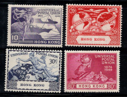 Hong Kong 1949 Mi. 173-176 Neuf ** 80% UPU - Unused Stamps