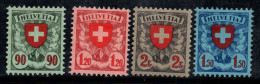 Suisse 1924 Mi. 194x-197x Neuf * MH 60% Signé BPP1.50, 2 Fr, ARMOIRIES - Nuovi