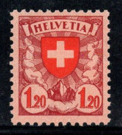 Suisse 1924 Mi. 195y Neuf * MH 100% 1.20 FR, ARMOIRIES - Nuovi