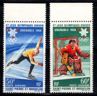 Saint-Pierre-et-Miquelon 1968 Yv. 40-41 Neuf ** 100% Poste Aérienne Jeux Olympiques - Ungebraucht
