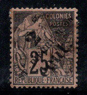 Saint-Pierre-et-Miquelon 1891 Yv. 40 Neuf * MH 80% 2 C Sur 25 Surimprimé - Unused Stamps