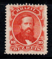 Brésil 1866 Mi. 23 Sans Gomme 100% 10 R, Pierre II - Unused Stamps