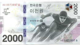 South Korea 2000 Won 2008 Winter Olympics Commemorative P-58 UNC - Corée Du Sud