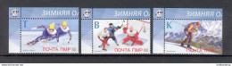 Label Transnistria 2022 Winter Olympic Games In Beijing 3v**MNH - Etichette Di Fantasia