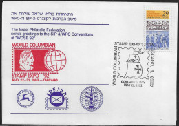 Israel. World Columbian Stamp EXPO’92. May 22-31, 1992 – Chicago. Columbus Day. Special Cancellation On Special Envelpe - Lettres & Documents