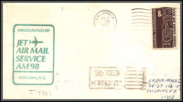 12509 Am 98 Columbia 15/6/1967 Inauguration Premier Vol First Flight Lettre Jet Air Mail Service Cover Usa Aviation - 3c. 1961-... Briefe U. Dokumente