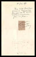 12936 10c Quittance 1890 Firminy Loire Favier Medecine Timbre Fiscal Fiscaux Sur Document France - Lettres & Documents