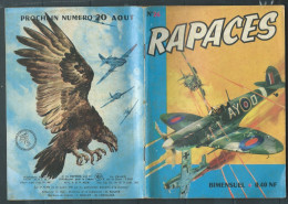 Bd " Rapaces  " Bimensuel N° 26"  Raid Sur Berlin  , DL 3è Tri. 1962- BE- RAP 0303 - Rapaces