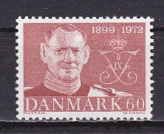 Denmark, 1972, King Frederik IX Memoriam, 60ø, MH - Neufs