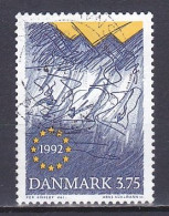 Denmark, 1992, European Single Market, 3.75kr, USED - Used Stamps