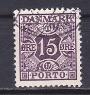 Denmark, 1937, Numeral & Posthorns/Grey Violet, 15ø, USED - Strafport