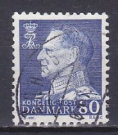 Denmark, 1965, King Frederik IX, 80ø/Fluorescent, USED - Gebraucht