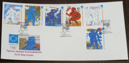 Greece 2003 Athens 2004 Athletes Unofficial FDC - FDC