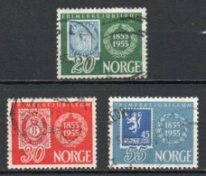 Norway, 1955, Norwegian Stamp Centenary, Set, USED - Oblitérés