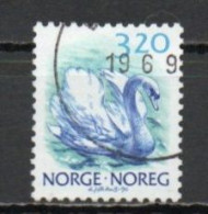 Norway, 1990, Wildlife/White Swan, 3.20Kr, USED - Used Stamps