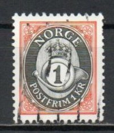 Norway, 1996, Posthorn, 1kr, USED - Used Stamps