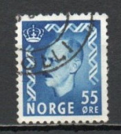 Norway, 1952, King Haakon VII, 55ö/Blue, USED - Oblitérés