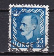 Norway, 1952, King Haakon VII, 55ö/Blue, USED - Used Stamps