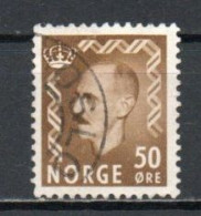 Norway, 1951, King Haakon VII, 50ö/Olive-Brown, USED - Gebraucht