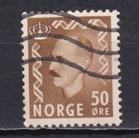 Norway, 1951, King Haakon VII, 50ö/Olive-Brown, USED - Gebraucht