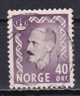 Norway, 1955, King Haakon VII, 40ö, USED - Gebraucht
