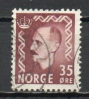 Norway, 1951, King Haakon VII, 35ö/Brown-Lake, USED - Oblitérés