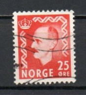 Norway, 1950, King Haakon VII, 25ö/Scarlet, USED - Oblitérés