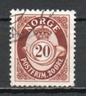 Norway, 1951, Posthorn/Photogravure, 20ö/Brown, USED - Gebraucht